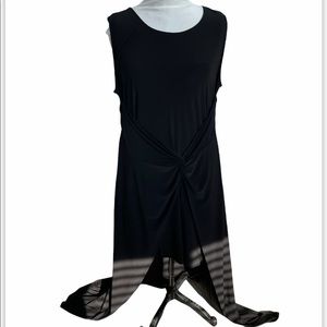 Cleo XXL high low front twist maxi dress
